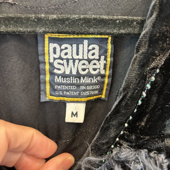 Vintage Paula Sweet velvet fringe cardigan - Picture 5 of 6